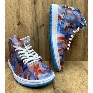 Air Jordan 1 Mid UNC Powder Blue Custom Made Sneakers BQ6472-114 Womens Size 11